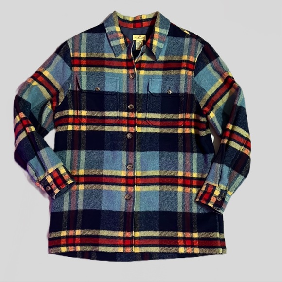 LIMITED America Other - LIMITED America UNISEX M Wool Blend Lumberjack Buffalo Plaid Button Shirt Jacket